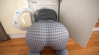 I helped my step sister after she got stuck in the washing machine