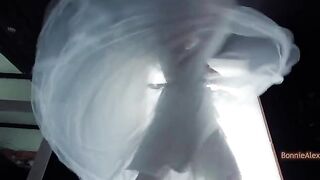 The bride found a dress and had great sex