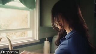 College student Kylie gets fucked deep by her tutor in a steamy session