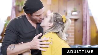 Aiden Ashley's hot date asks permission before drilling her pussy multiple times
