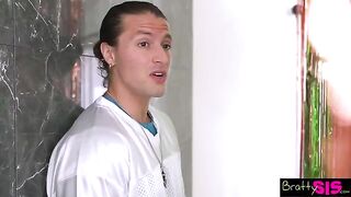 Maria Kazi swaps cum with Lulu Chu in a steamy stepbrother scene