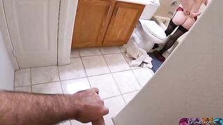 A stepson got his stepmom naked and wet, but she still satisfied him