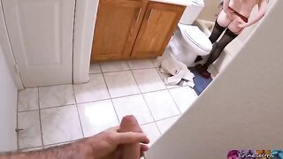 A stepson got his stepmom naked and wet, but she still satisfied him