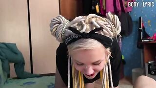 A stunning blonde has an incredible encounter with her neighbor, experiencing intense passion!