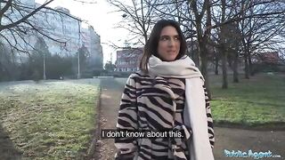 A beautiful European girl, a biology student, met a guy and had sex with him