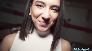 A beautiful European girl, a biology student, met a guy and had sex with him