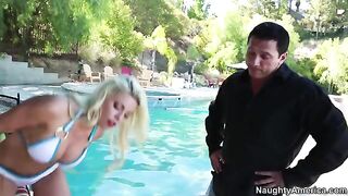 My wife's friend Britney Amber is hot, and she can really handle a big dick