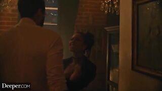 Kinky burlesque dancer Kira gets creampied at a wild party