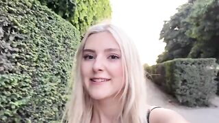 A random sex partner in Paris ended with a cumshot on Eva Elfie’s face