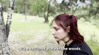 A girl got lost in the forest and I helped her, fucking her