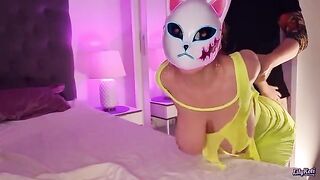 Inviting anime girl home, but she gets totally destroyed