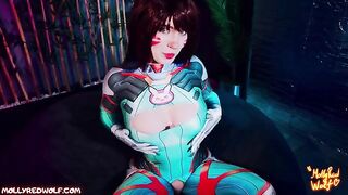 NERF This! Dva gets triple damage, a steamy Overwatch scene