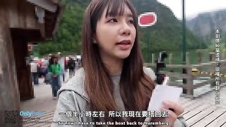 A sexy vlog about fucking in public places in Germany with a reporter