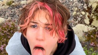 A hot outdoor sex adventure with a stunning Russian beauty in nature’s embrace