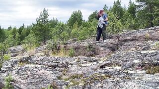 A hot outdoor sex adventure with a stunning Russian beauty in nature’s embrace