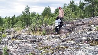 A hot outdoor sex adventure with a stunning Russian beauty in nature’s embrace