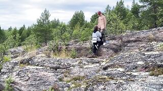 A hot outdoor sex adventure with a stunning Russian beauty in nature’s embrace