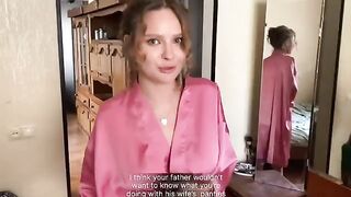 I jerked off with my stepmom's panties, she squirted on my face