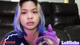 Tina Slick's solo masturbation using Sohimi Rose vibrator