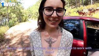 Fixed the car and fucked a hot girl with a tight ass in 60fps!