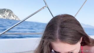 A girl cheats on her boyfriend with his friend on a yacht ride