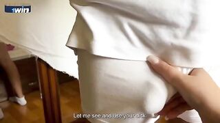 The stepmom with big tits thanks her stepson for breakfast in a steamy encounter