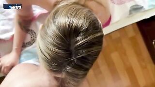 The stepmom with big tits thanks her stepson for breakfast in a steamy encounter