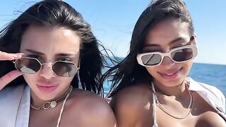 Two girls seduced a boat captain for the best experience ever
