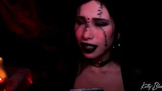 The evil witch Katty Blake got fucked on Halloween