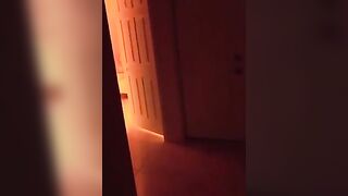 Redhead babe exhibitionist gets fucked by a voyeur neighbor