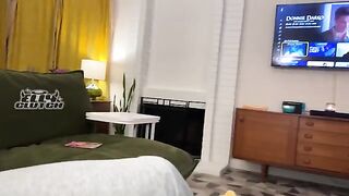 Tinder date surprises with a steamy roommate threesome encounter