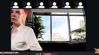 The employee has just been fucked by her boss on Zoom