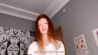 A super cute girl made a blowjob for her love in lingerie
