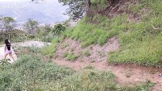 A fitness Latina MILF gets spied on while running