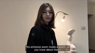 Instead of studying, let's have sex with a classmate