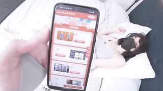 My Chinese girl with big boobs got caught jerking off and I fucked her to squirt