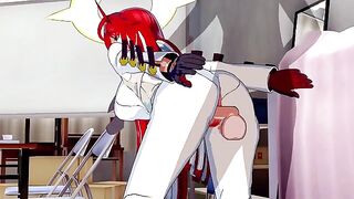 Guilty Gear Halloween special with succubus I-No’s raw scene
