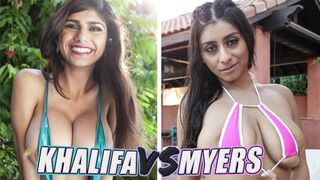 The best of Mia Khalifa and Violet Myers in one video