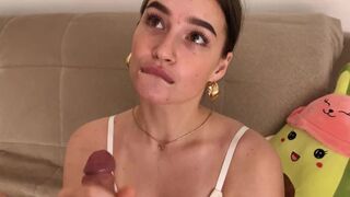 The promise of gentle blowjob turned into a wild sex session