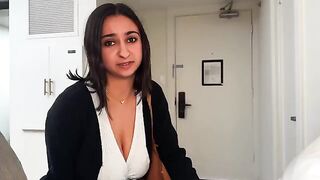A business trip mix-up leads to an unexpected encounter with a coworker/friend in a hotel room, resulting in an intimate experience