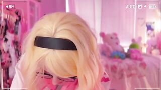 SpiderGwen uses my cock after tying me up with her magic strings