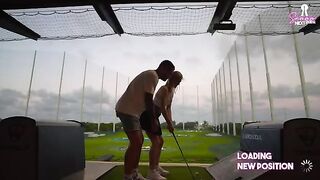 A rough sex night after a golf date with a blonde hottie