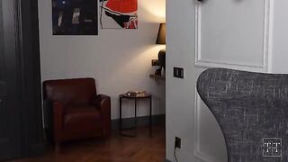 Annoying neighbor is interrupting my sex with my hot GF