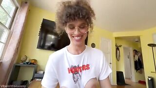 A stepson fucks his unemployed stepmom with a big ass in POV style