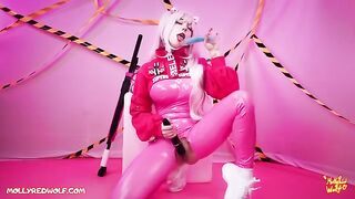 Nikke, the Goddess of Victory, on a secret mission in a latex suit