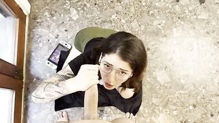 A gamer girl fucks with a guy in a steamy session