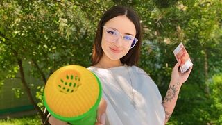 A forest fuck adventure with a hot Russian girl and more