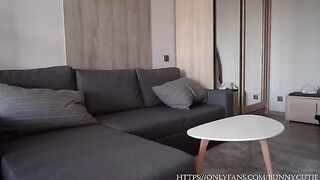 A guy fucks his steaming stepmom, while his wife films from the window