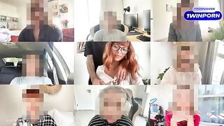 A cute teen gets fucked by a guy on a zoom meeting and she loves it