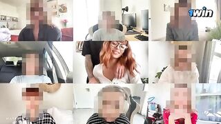 A cute teen gets fucked by a guy on a zoom meeting and she loves it